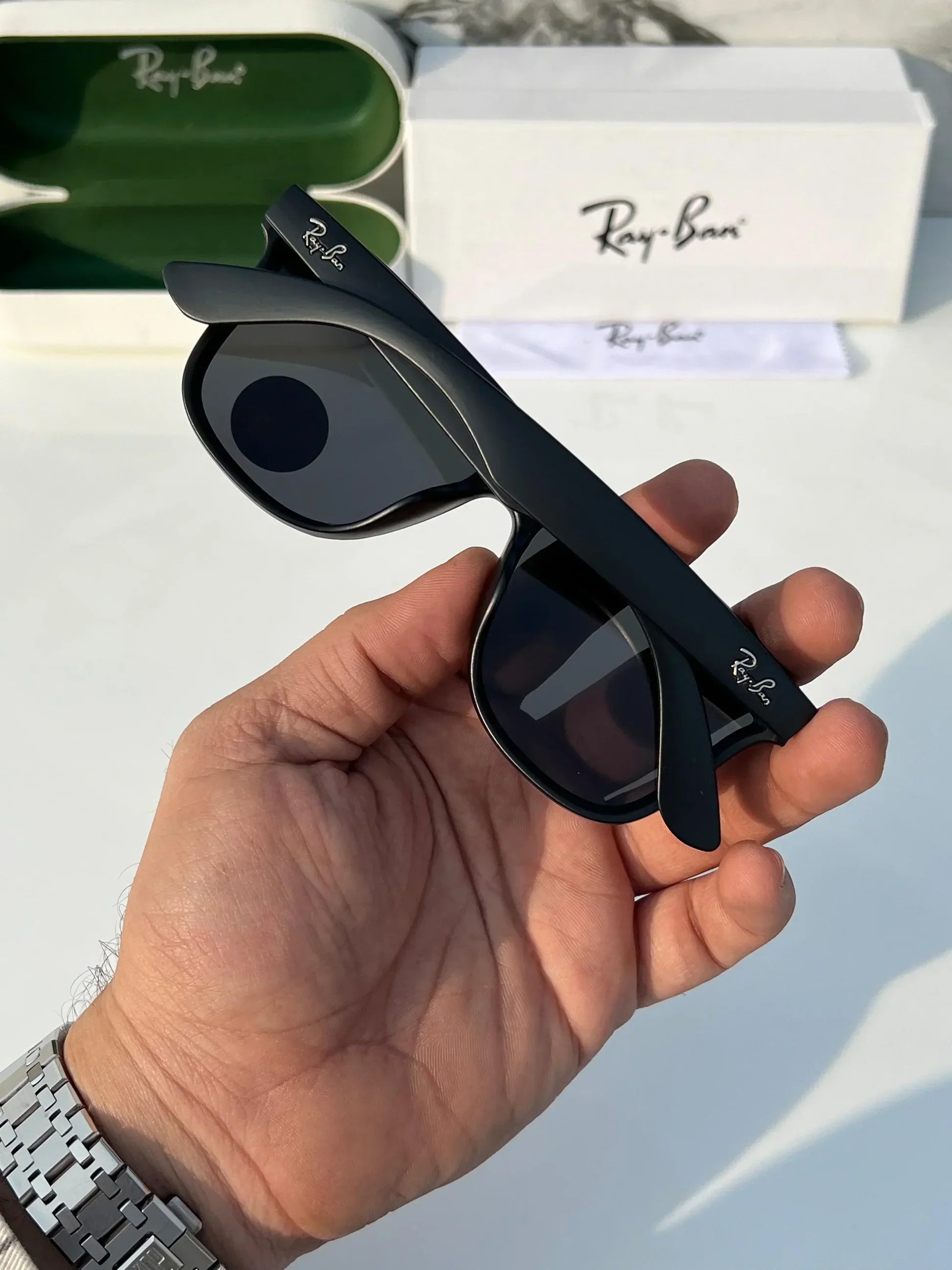 Ray Ban Stylish Branded Stop Ray With 100% UV Ban Square 650 Fancy Men & Women Sunglass